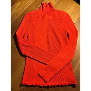 3.1 Phillip Lim Merino‎ Wool Mock Turtleneck Ribbed Sweater Size Small